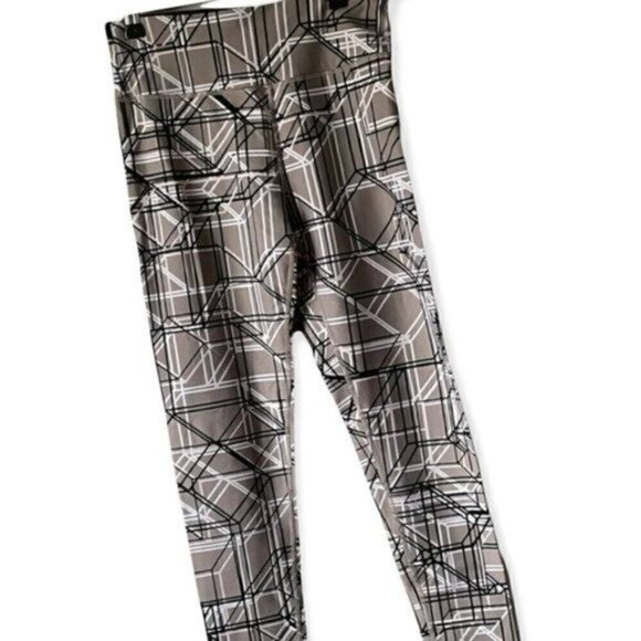 DKNY Sport Leggings Women’s Size Small Geometric Athletic Yoga - Picture 2 of 8